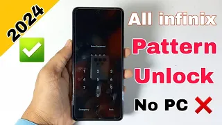 All Infinix Hard Reset 2024 | infinix Pattern Unlock Easy Trick With Keys