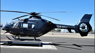 Airbus H135 / EC135 Landing on Helipad Executive Helicopter Eurocopter N917U