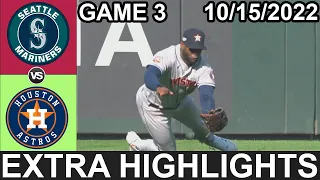 Seattle Mariners vs Houston Astros (10/15/22) ALDS Game 3 Highlights 13&14 | MLB Highlights 2022