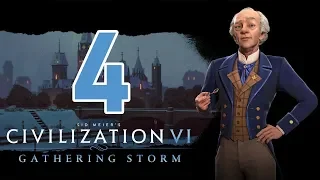 Прохождение Civilization 6: Gathering Storm #4 - Всемирный конгресс [Канада - Божество]