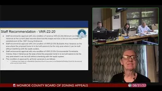 Monroe County Board of Zoning Appeals, August 31, 2022