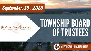 Township Board of Trustees Meeting - Sept. 19, 2023