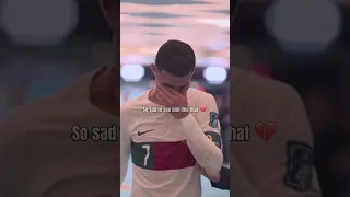 Ronaldo crying after WORLD CUP 💔🥺 #tcsports