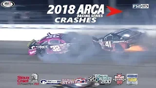 2018 ARCA Series Crashes (Elko- Kansas)