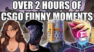 OVER 2 HOURS OF CSGO FUNNY MOMENTS