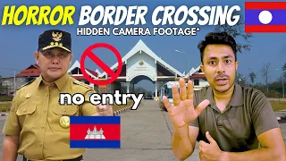 OUR WORST LAND BORDER CROSSING! LAOS TO CAMBODIA CROSSING| SOUTH EAST ASIA IMMY TANI