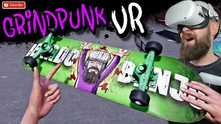 VR SKATEBOARDING feels AMAZING in this new VR game! // Quest 2 Airlink