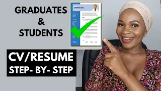 CV for Students and Graduates with NO Experience ( FREE TEMPLATE)