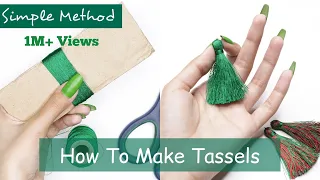 How to make tassels - Tassel Earrings - Silk Thread Tassels - Tassels for Saree - By Laraib