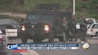 Carlsbad SWAT standoff ends with man in custody