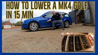 How to lower mk4 golf | in 15min