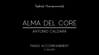 Alma del core by Antonio Caldara - Piano Accompaniment in E Major