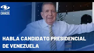 Edmundo González, candidato de la oposición venezolana, habla en #NoticiasCaracolAhora