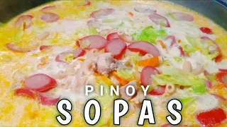 PINOY SOPAS / FILIPINO CHICKEN MACARONI SOPAS