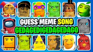 GUESS MEME SONG | Gedagedigedagedago Sing A Song in Different Universes..! #340