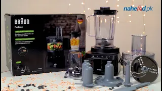 Unboxing the Braun Professional Braun 7-In-1 PurEase Food Processor, FP-3132 - Naheed.pk