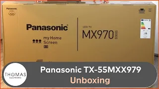 UNBOXING - Panasonic TX-55MXX979 - Thomas Electronic Online Shop - MXX979-Serie 2023