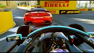 F1 2021 Gameplay Baku - Last to First Challenge Azerbaijan Grand Prix