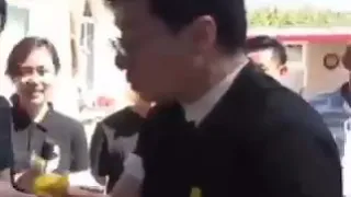 Jackie Chan eating Corn