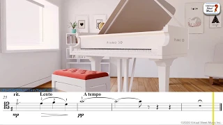 The Swan by Saint-Saens for cello and piano  - Sheet Music Play Along