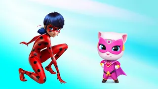 WHO IS THE BEST? Talking Angela Hero vs Miraculous Ladybug?