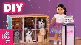 Furry, Fuzzy & Cute DIY Mini Doggie Day Care | Doll DIY | @AmericanGirl