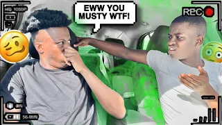 MUSTY PRANK ON BOYFRIEND!!( HILARIOUS)