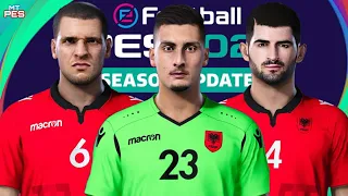 PES 2021 - Albânia Players Faces