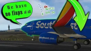 [REAL ATC] Southwest B737 Landing with FLAPS UP at Oakland!