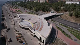 Амфитеатр на нижней террасе центральной набережной готов отметить День Волгограда #air34region