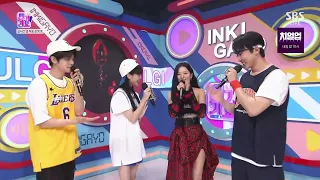 Seulgi Interview on Inkigayo (with MC Yeonjun Roh Jeong Eui Seo Bum June) 인기가요 인터뷰 최연준 노정의 서범준