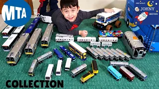 Johny's Full MTA Subway Train and MTA Bus Toy Collection