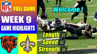 Chicago Bears vs New Orleans Saints FULL GAME Week 9 | NFL Highlights TODAY 2023