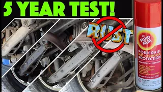 Fluid Film Long Term Test + Comparison and Review Rust Prevention Undercoating - How to stop Rust
