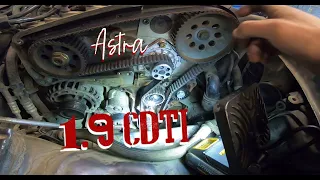 Jak wymienić Rozrząd Opel Astra H 1.9 CDTI Zafira Vectra Alfa Saab/ How To Timing Belt replacement