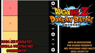 LA MIA PERSONALE TIER LIST DELLE LR PULLABILI (TIER A) - Dragon Ball Z Dokkan Battle Ita