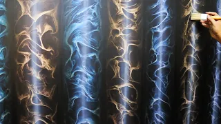 Cool rubber clouds in 3D wall decor (smoke plumes)