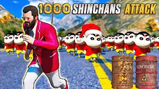 1000 Shinchans Attacked Rampage & Doraemon 😱😱 In GTA5 #gta5telugu #gta5 #it'srampage