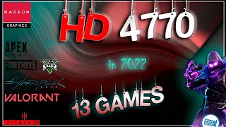 🔵Amd HD 4770 1gb in 13 Games         (2021-2022)