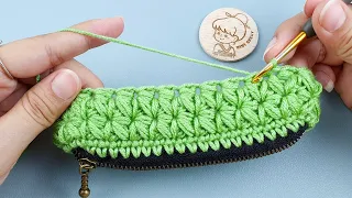 Crochet Floral Zipper Purse Very Beautiful that You can crochet it for gifts | ViVi Berry DIY