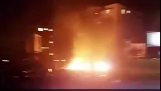 Incendie au Chandron en contestation de la venue d'Emmanuel Macron