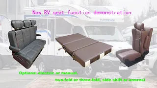 New RV van seat bed function campervan bed seats