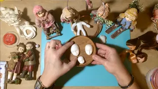 ЛИЧИКО ДЛЯ ВАТНОЙ КУКЛЫ. РЕАЛИСТИЧНОСТЬ 5+. Cotton Christmas Tree toy.