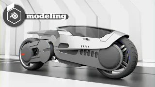 Blender3.0  futuristic bike modeling tutorial free download