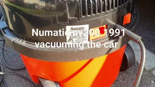 numatic nv200 1991  vintage  vacuum  cleaning the car