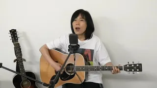 『瀬戸の花嫁』小柳ルミ子(cover)【女性弾き語り＆ベース〜デュオ〜】朝比奈夕生子(歌&アコギ)  Nack.J(ベース)  KヤイリDY-35(2007年製)  アイバニーズベース