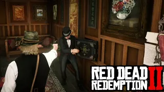 Easy money no bounty, robbing a secret poker room in Saint Denis - Red Dead Redemption 2.