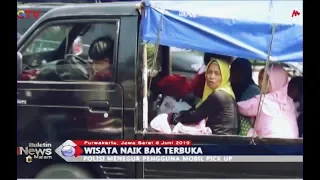 Biaya Murah, Jadi Alasan Warga Pergi Wisata Naik Mobil Bak Terbuka - BIM 06/06