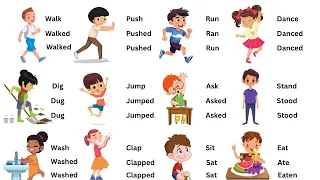 Action Verbs Vocabulary | Verb Forms (1st, 2nd, 3rd) V1, V2, V3 in English | Vocabulary