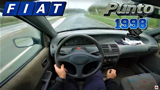 1998 FIAT PUNTO 1.1 54HP POV DRIVING IN THE RAIN